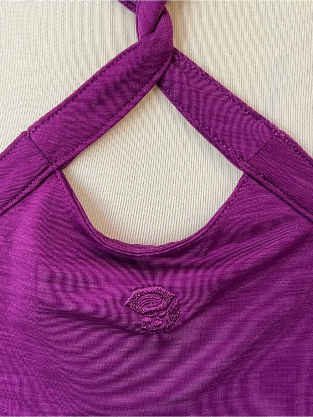 Mountain Hardwear Purple Fuchsia Athletic Dress Racerback Built-In Bra - Picture 3 of 7